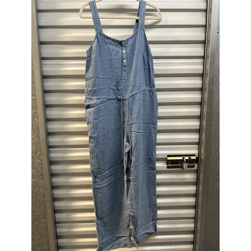 NWT Rails Small Brooklyn Cropped Chambray Denim Jumpsuit